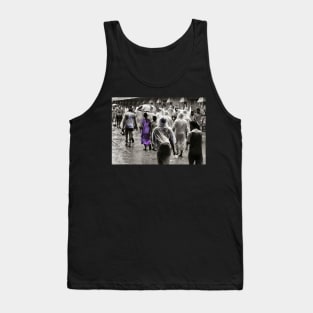 India Monsoon Rain in Purple Tank Top